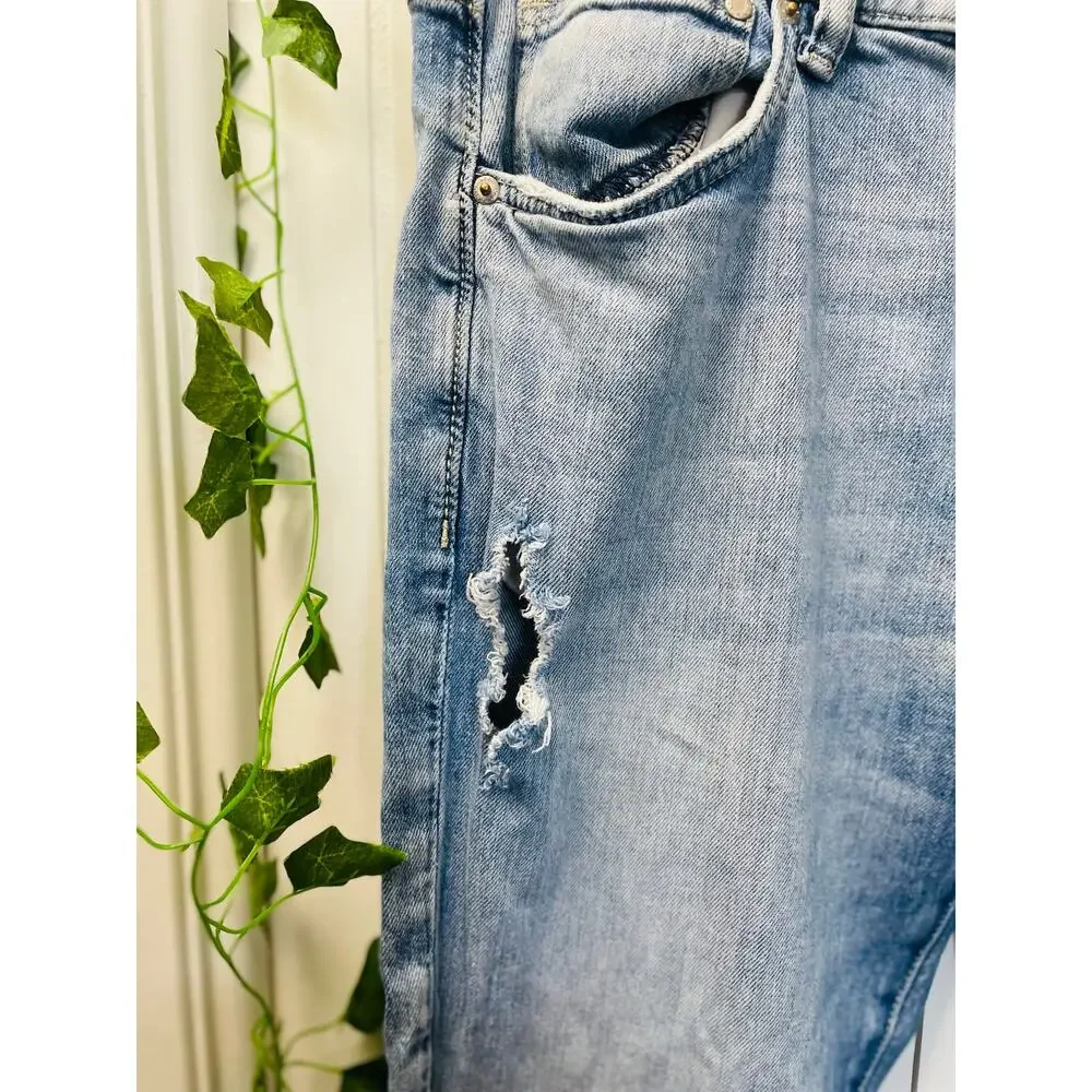 &DENIM Distressed Light Wash Woman Skinny‎ Jeans Size 36
